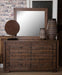 Carrollton Mirror in Rustic Ranch - Visions in Furniture (La Mirada, CA)