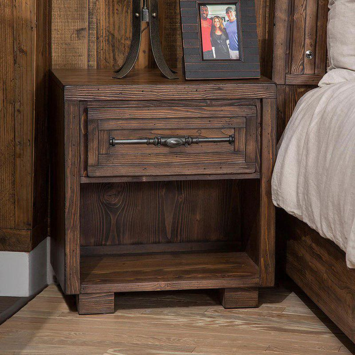 Carrollton One Drawer Nightstand in Rustic Ranch - Visions in Furniture (La Mirada, CA)