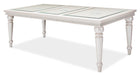 Glimmering Heights Leg Dining Table in Ivory - Visions in Furniture (La Mirada, CA)