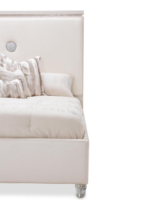 Glimmering Heights King Upholstered Bed in Ivory - Visions in Furniture (La Mirada, CA)