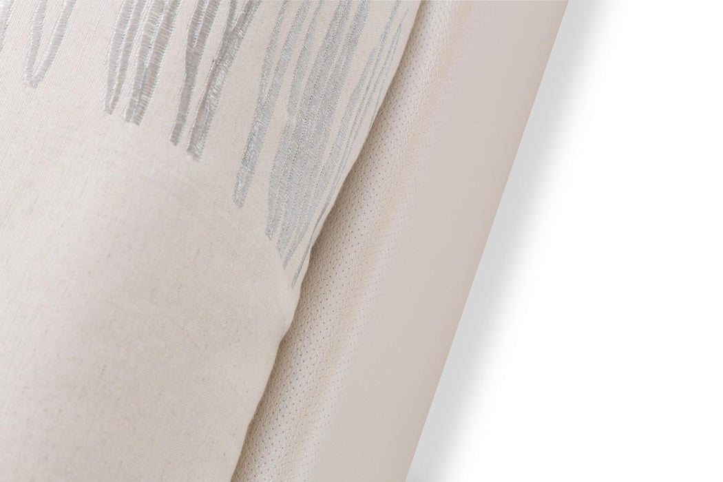 Glimmering Heights King Upholstered Bed in Ivory - Visions in Furniture (La Mirada, CA)