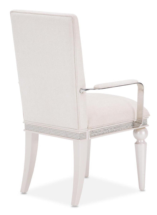 Glimmering Heights Upholstered Arm Chair in Ivory (Set of 2) - Visions in Furniture (La Mirada, CA)