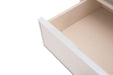 Glimmering Heights Upholstered Nightstand in Ivory - Visions in Furniture (La Mirada, CA)
