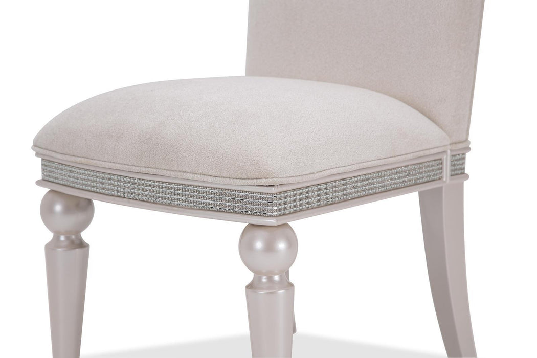 Glimmering Heights Upholstered Side Chair in Ivory (Set of 2) - Visions in Furniture (La Mirada, CA)