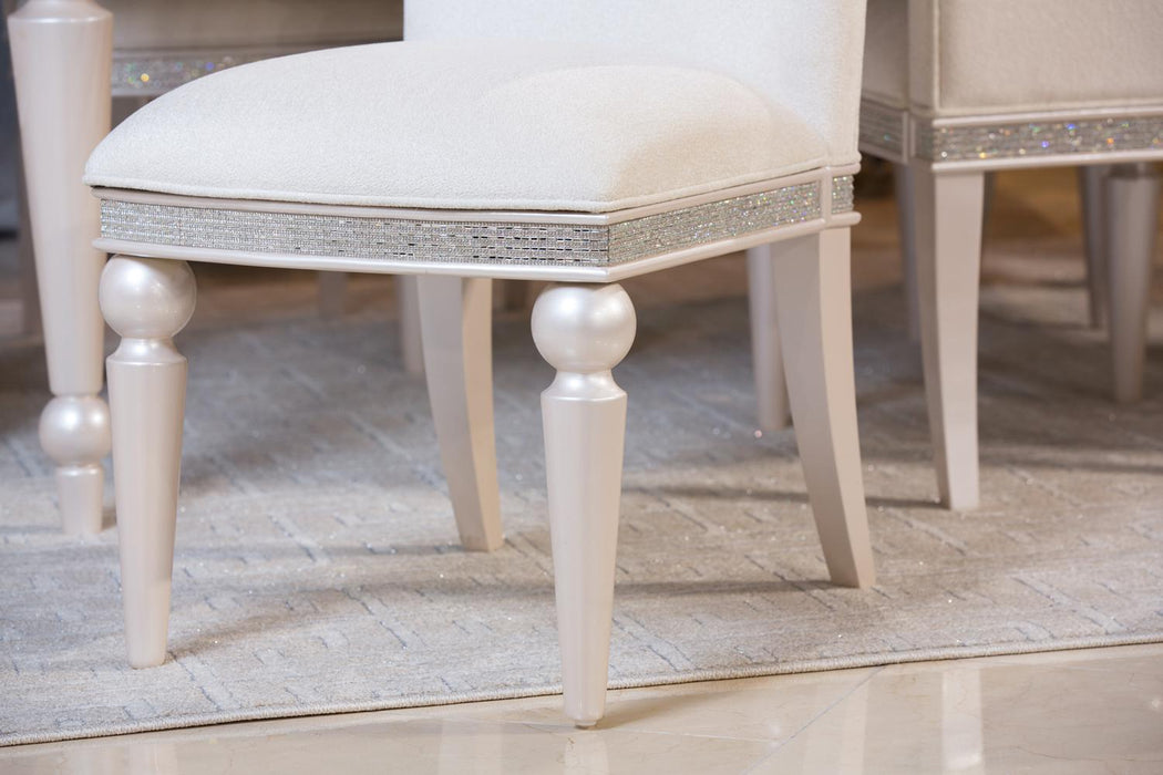 Glimmering Heights Upholstered Side Chair in Ivory (Set of 2) - Visions in Furniture (La Mirada, CA)