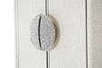 Glimmering Heights Upholstered Swivel Lingerie Chest in Ivory - Visions in Furniture (La Mirada, CA)