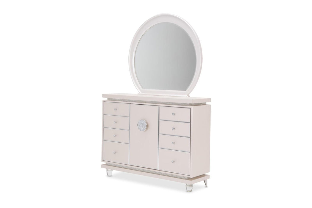 Glimmering Heights Wall Mirror in Ivory - Visions in Furniture (La Mirada, CA)