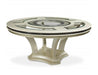 Hollywood Swank Round Dining Table in Pearl Caviar - Visions in Furniture (La Mirada, CA)
