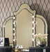 Hollywood Swank Vanity Mirror in Black Iguana - Visions in Furniture (La Mirada, CA)