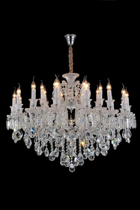 Lighting Chambord 19 Light Chandelier in Clear and Chrome - Visions in Furniture (La Mirada, CA)