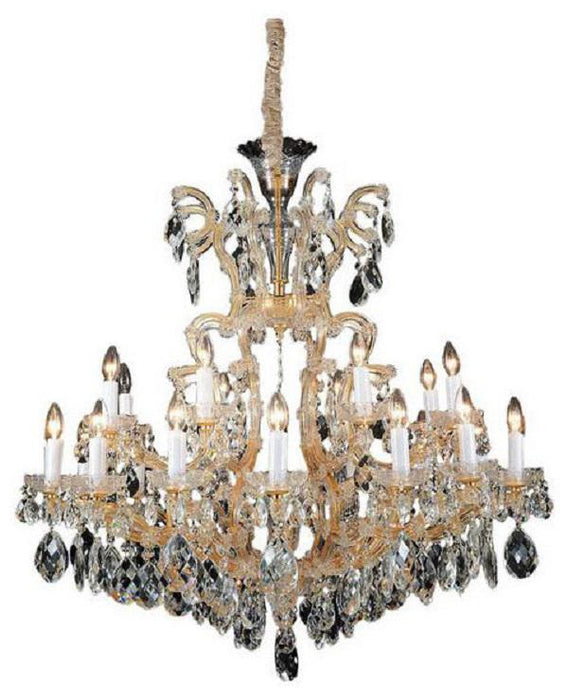 Lighting La Scala 25 Light Chandelier in Cognac and Gold - Visions in Furniture (La Mirada, CA)