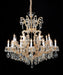 Lighting La Scala 19 Light Chandelier in Cognac and Gold - Visions in Furniture (La Mirada, CA)