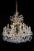 Lighting San Carlo 19 Light Chandelier in Clear and Gold - Visions in Furniture (La Mirada, CA)