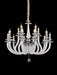 Lighting San Marco 15 Light Chandelier in Opalescent and Chrome - Visions in Furniture (La Mirada, CA)