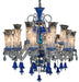 Lighting Winter Palace 18 Light Chandelier in Blue, Clear and Gold image