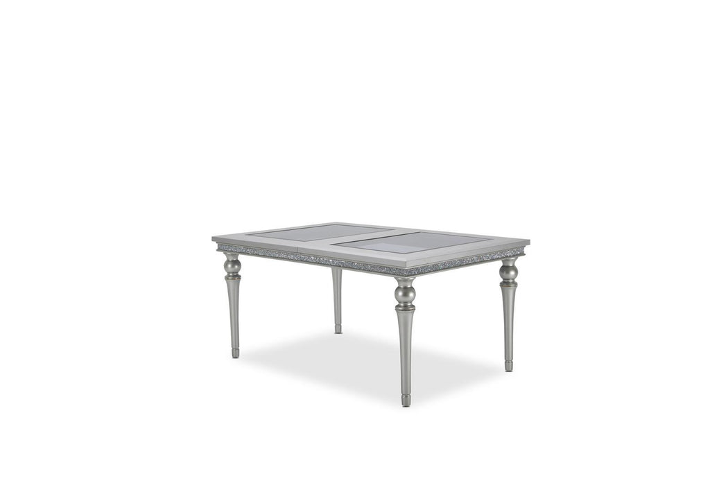 Melrose Plaza Leg Dining Table in Dove 9019000-118 - Visions in Furniture (La Mirada, CA)