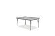 Melrose Plaza Leg Dining Table in Dove 9019000-118 - Visions in Furniture (La Mirada, CA)