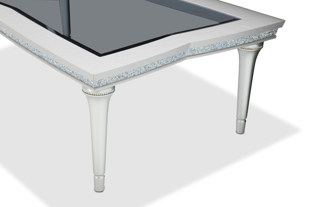 Melrose Plaza Rectangular Cocktail Table in Dove - Visions in Furniture (La Mirada, CA)