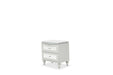 Melrose Plaza Upholstered Nightstand in Dove - Visions in Furniture (La Mirada, CA)