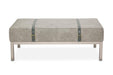 Menlo Station Rectangular Cocktail Ottoman in DoveGray - Visions in Furniture (La Mirada, CA)