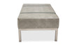 Menlo Station Rectangular Cocktail Ottoman in DoveGray - Visions in Furniture (La Mirada, CA)