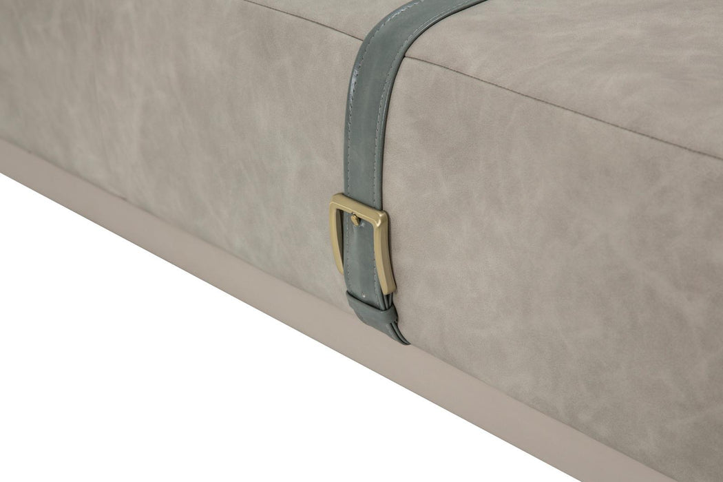 Menlo Station Rectangular Cocktail Ottoman in DoveGray - Visions in Furniture (La Mirada, CA)