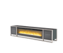 Metro Lights Fireplace Insert in Midnight - Visions in Furniture (La Mirada, CA)