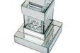 Montreal Mirrored/Crystal Candle Holders, Tall (2/pack) - Visions in Furniture (La Mirada, CA)