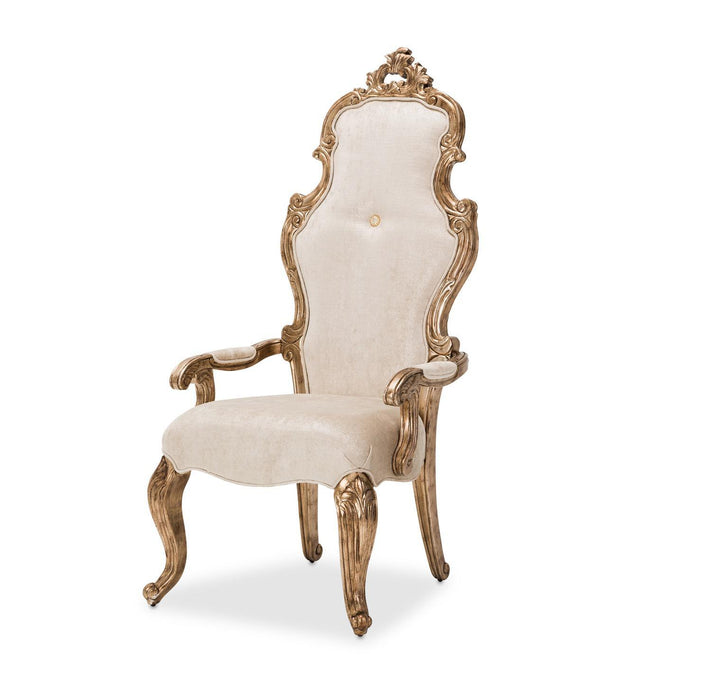 Platine de Royale Desk Chair in Champagne - Visions in Furniture (La Mirada, CA)