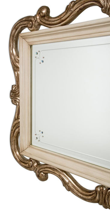 Platine de Royale Wall Mirror in Champagne - Visions in Furniture (La Mirada, CA)