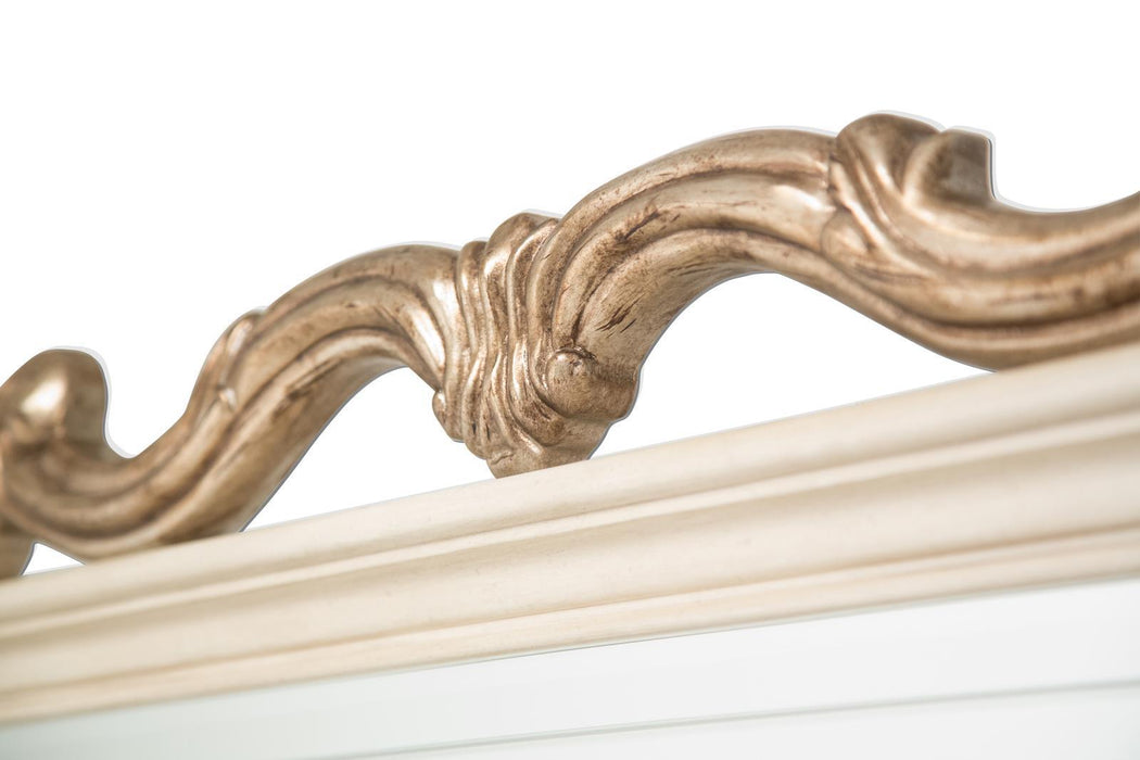 Platine de Royale Wall Mirror in Champagne - Visions in Furniture (La Mirada, CA)