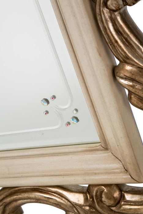 Platine de Royale Wall Mirror in Champagne - Visions in Furniture (La Mirada, CA)