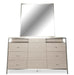 Silverlake Village Mirror in Washed Oak - Visions in Furniture (La Mirada, CA)