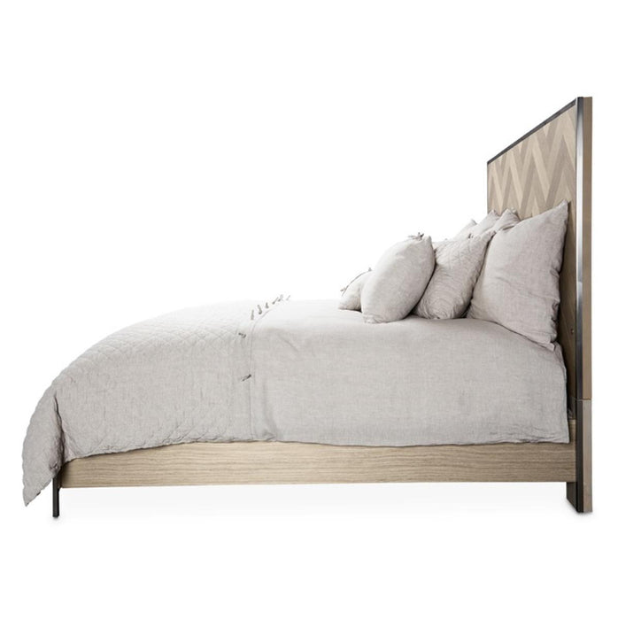 Silverlake Village Queen Panel Bed in Washed Oak KI-SLVG000QN-129 - Visions in Furniture (La Mirada, CA)