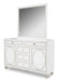 Sky Tower Dresser Mirror in White Cloud - Visions in Furniture (La Mirada, CA)