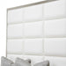 State St Metal Cal King Panel Bed in Glossy White - Visions in Furniture (La Mirada, CA)