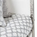 State St Metal Cal King Panel Bed in Glossy White - Visions in Furniture (La Mirada, CA)