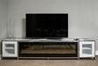 State St. Fireplace TV Console w/Firebox Insert 110V (4pc) - Visions in Furniture (La Mirada, CA)