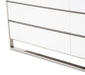 State St Metal Dresser in Glossy White - Visions in Furniture (La Mirada, CA)