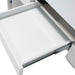 State St Writing Desk in Glossy White - Visions in Furniture (La Mirada, CA)