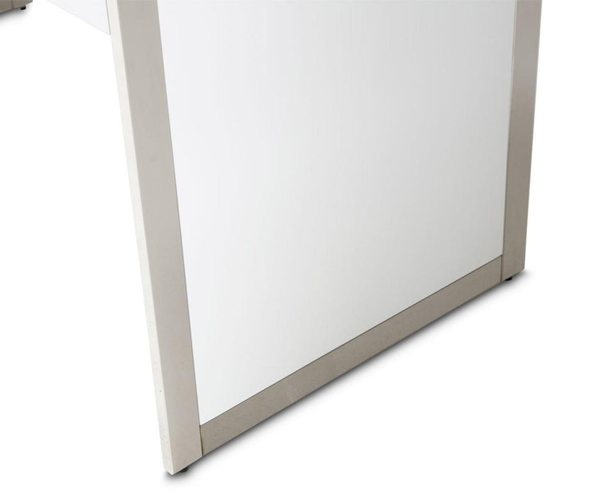 State St Writing Desk in Glossy White - Visions in Furniture (La Mirada, CA)