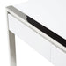 State St Writing Desk in Glossy White - Visions in Furniture (La Mirada, CA)