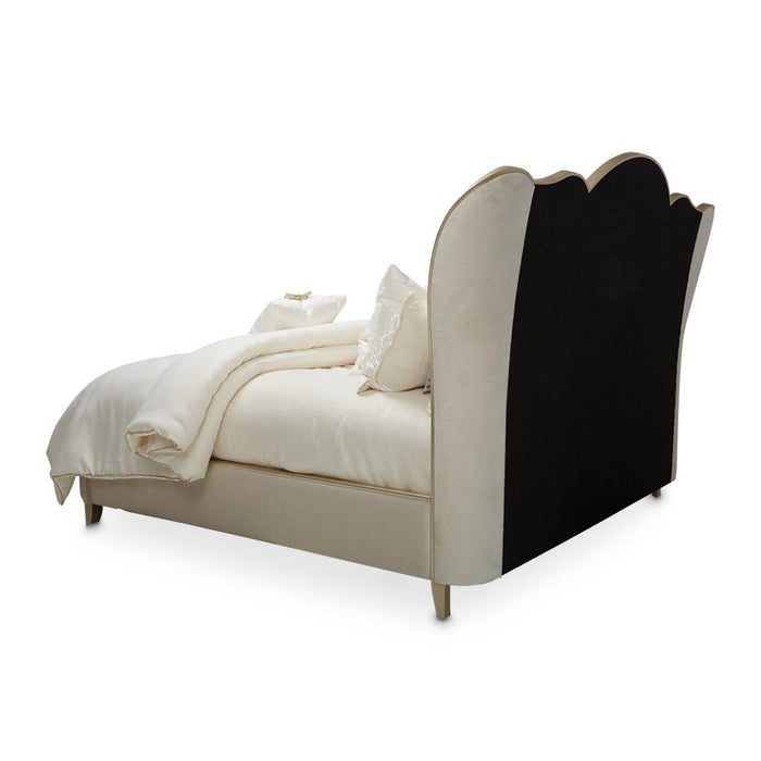 Villa Cherie Eastern King Channel Tufted Upholstered Bed in Caramel - Visions in Furniture (La Mirada, CA)