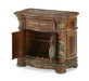 Villa Valencia Bedside Chest in Chestnut - Visions in Furniture (La Mirada, CA)