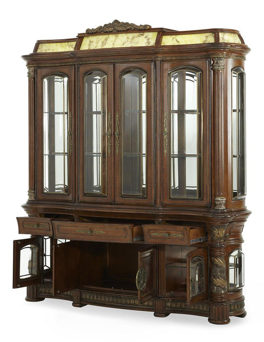 Villa Valencia China & Buffet in Classic Chestnut 72005-6LB-55 - Visions in Furniture (La Mirada, CA)