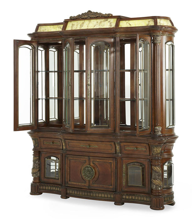 Villa Valencia China & Buffet in Classic Chestnut 72005-6LB-55 - Visions in Furniture (La Mirada, CA)