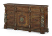 Villa Valencia Storage Console-Dresser in Chestnut - Visions in Furniture (La Mirada, CA)