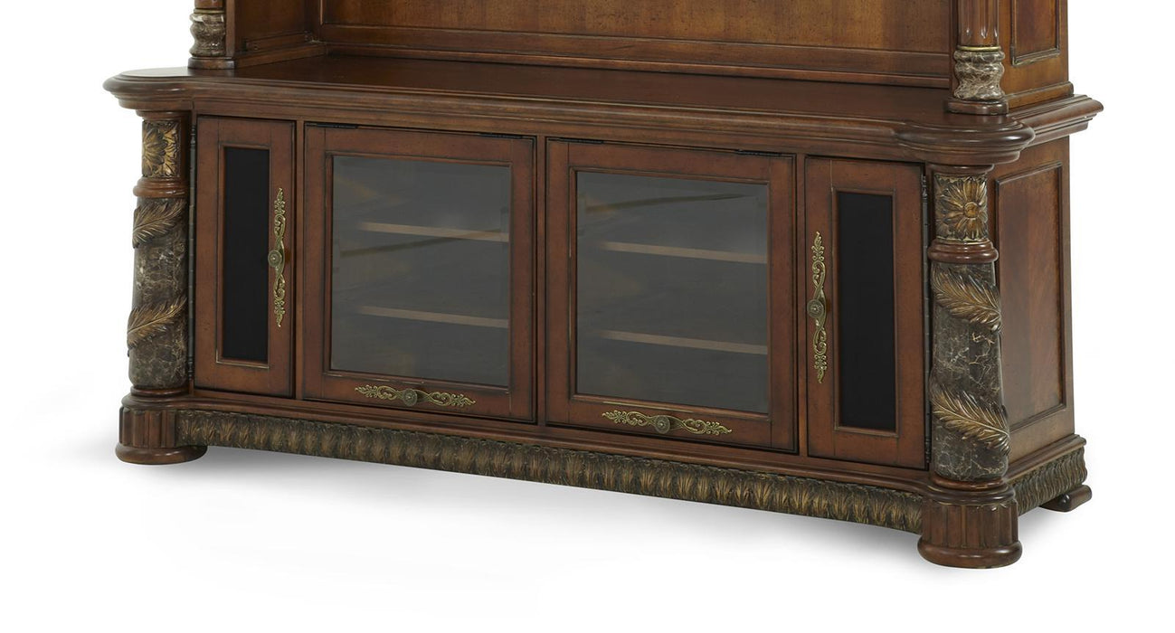 Villa Valencia Entertainment Wall in Chestnut- Base Only - Visions in Furniture (La Mirada, CA)