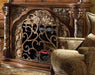 Villa Valencia 2pc Fireplace w/Insert w/Heater and LED Lights in Classic Chestnut - Visions in Furniture (La Mirada, CA)