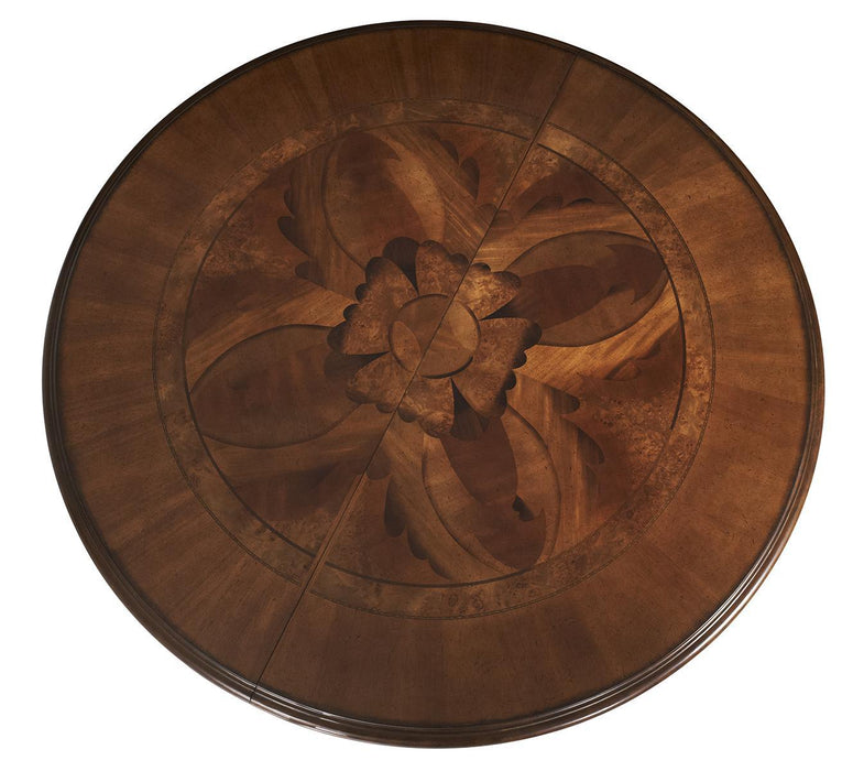 Villa Valencia Round Dining Table in Classic Chestnut 72001-55 - Visions in Furniture (La Mirada, CA)